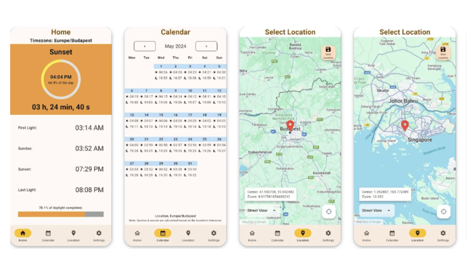 Sunrise & Sunset Companion App